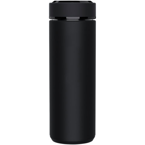 SCX.design D10 Smart Isolierflasche - schwarz - Vorderseite