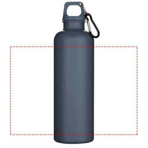 Oregon 750 ml einfarbige RS-zertifizierte Wasserflasche aus recyceltem Kunststoff mit Karabinerhaken - hale blau – Bild 6
