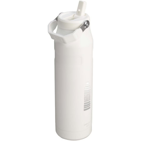 Stanley IceFlow™ 2.0 1060 ml Flasche mit Flip-Trinkhalm - weiß gefrosted - Logo 1