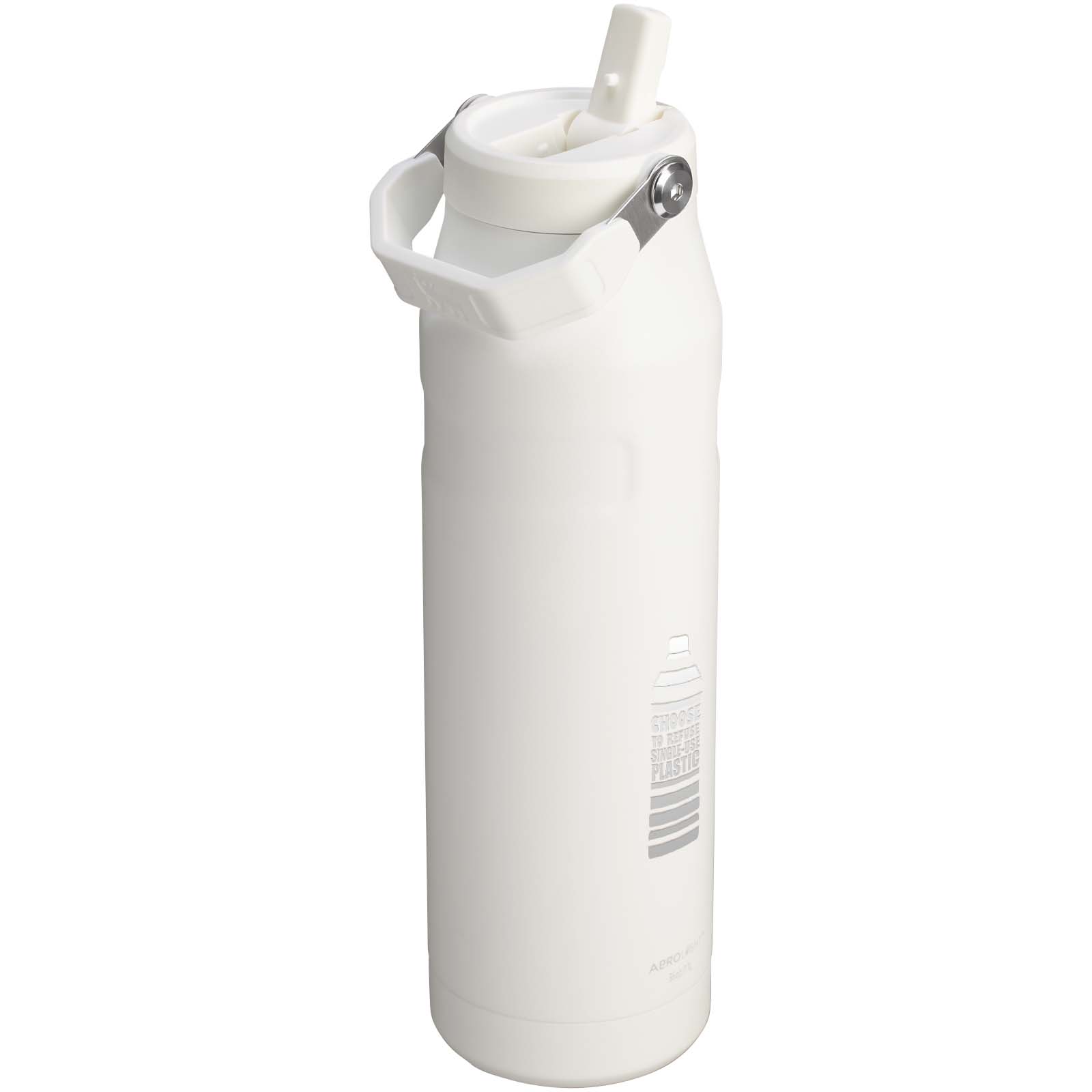 Stanley IceFlow™ 2.0 1060 ml Flasche mit Flip-Trinkhalm - weiß gefrosted - Logo 1