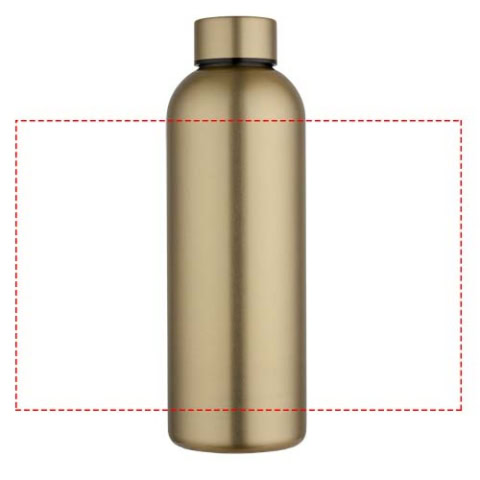 Spring 750 ml RCS-zertifizierte einwandige Trinkflasche aus recyceltem Edelstahl - gold – Bild 9