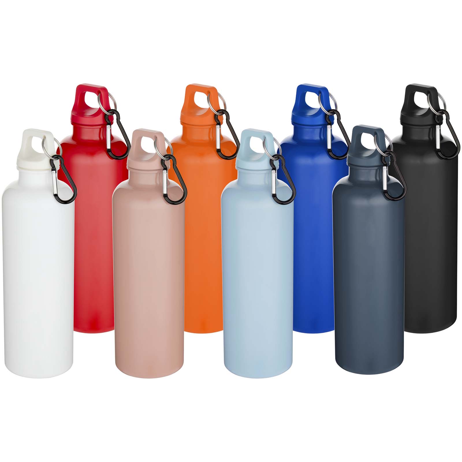 Oregon 750 ml einfarbige RS-zertifizierte Wasserflasche aus recyceltem Kunststoff mit Karabinerhaken - hale blau - Gruppe