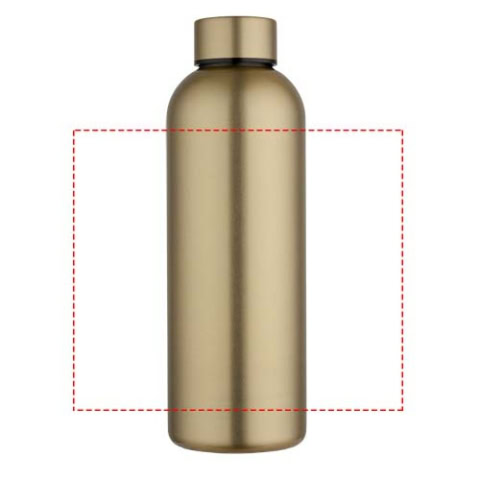 Spring 750 ml RCS-zertifizierte einwandige Trinkflasche aus recyceltem Edelstahl - gold – Bild 8