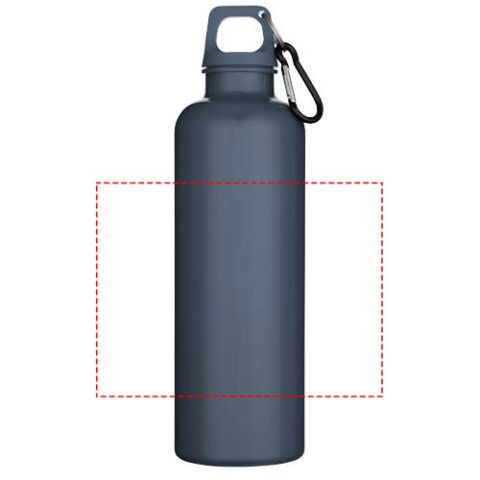 Oregon 750 ml einfarbige RS-zertifizierte Wasserflasche aus recyceltem Kunststoff mit Karabinerhaken - hale blau – Bild 7