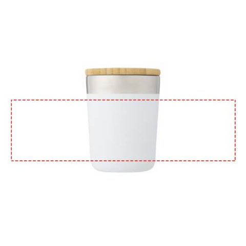 Lagan 330 ml Kupfer-Vakuum Isolierbecher mit Bambusdeckel - weiss – Bild 15