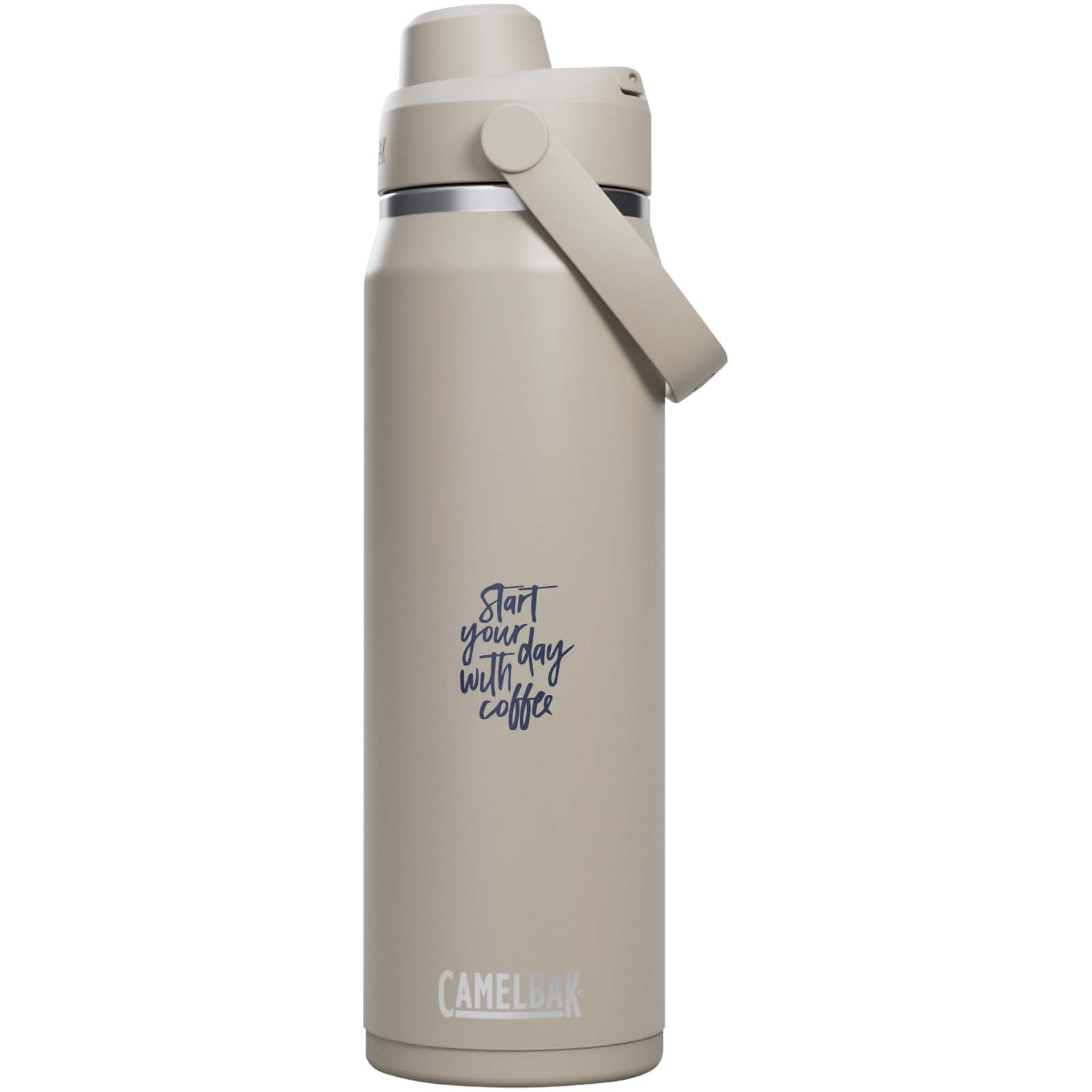 Camelbak® Thrive Chug VSS 740 ml Trinkflasche aus Edelstahl mit Schraubverschluss - hellgrau - Logo 1