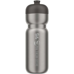 Mepal Pull 800 ml Edelstahl Sportflasche - schwarz - Logo 1