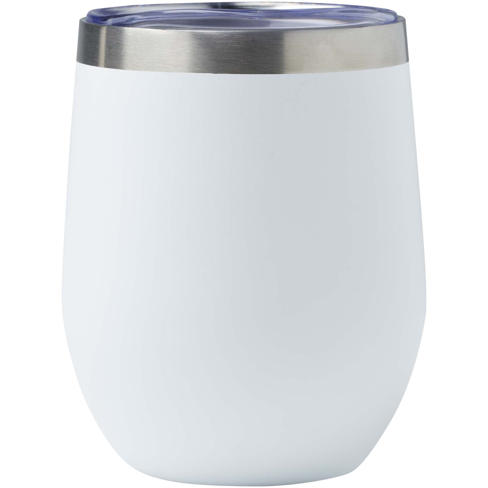 Corzo 350 ml RCS-zertifizierter Kupfer-Vakuum Isolierbecher aus recyceltem Edelstahl - weiss - Vorderseite