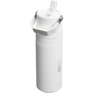 Stanley IceFlow™ 2.0 700 ml Flasche mit Flip-Trinkhalm - weiß gefrosted - Logo 1