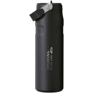 Stanley IceFlow™ 2.0 700 ml Flasche mit Flip-Trinkhalm - schwarz - Logo 1