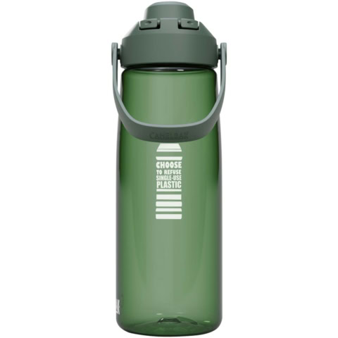 Camelbak® Thrive Chug 740 ml Tritan Renew Trinkflasche mit Schraubverschluss - waldgrün - Logo 1