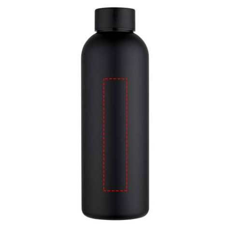 Spring 750 ml RCS-zertifizierte einwandige Trinkflasche aus recyceltem Edelstahl - schwarz – Bild 7