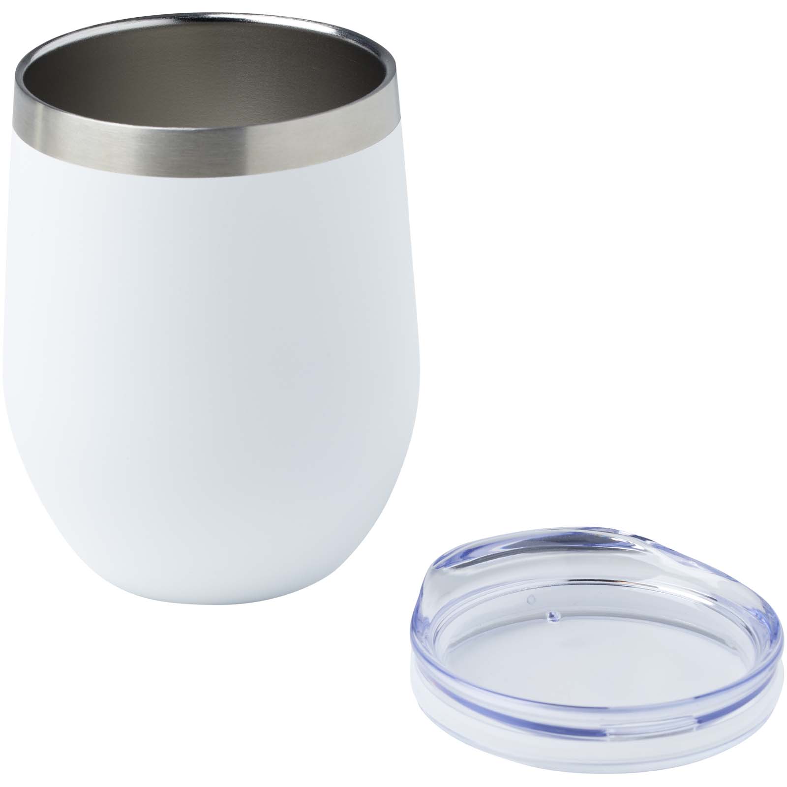 Corzo 350 ml RCS-zertifizierter Kupfer-Vakuum Isolierbecher aus recyceltem Edelstahl - weiss - Extra 1