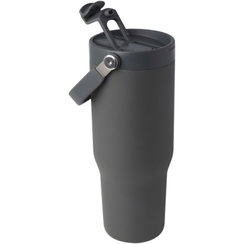 Bronx 900 ml RCS-zertifizierter Kupfer-Vakuum Isolierbecher aus Edelstahl mit Doppelfunktionsdeckel - grau - Extra 2