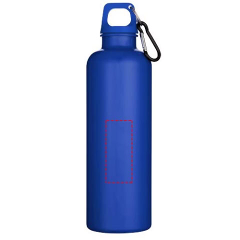 Oregon 750 ml einfarbige RS-zertifizierte Wasserflasche aus recyceltem Kunststoff mit Karabinerhaken - royalblau – Bild 5