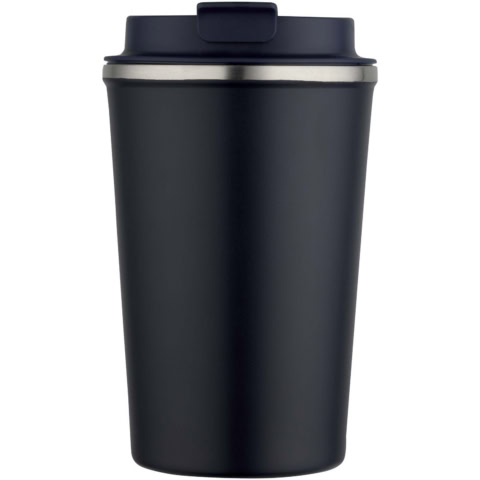 vakuumisolierter Becher aus Edelstahl - navy - Logo 2