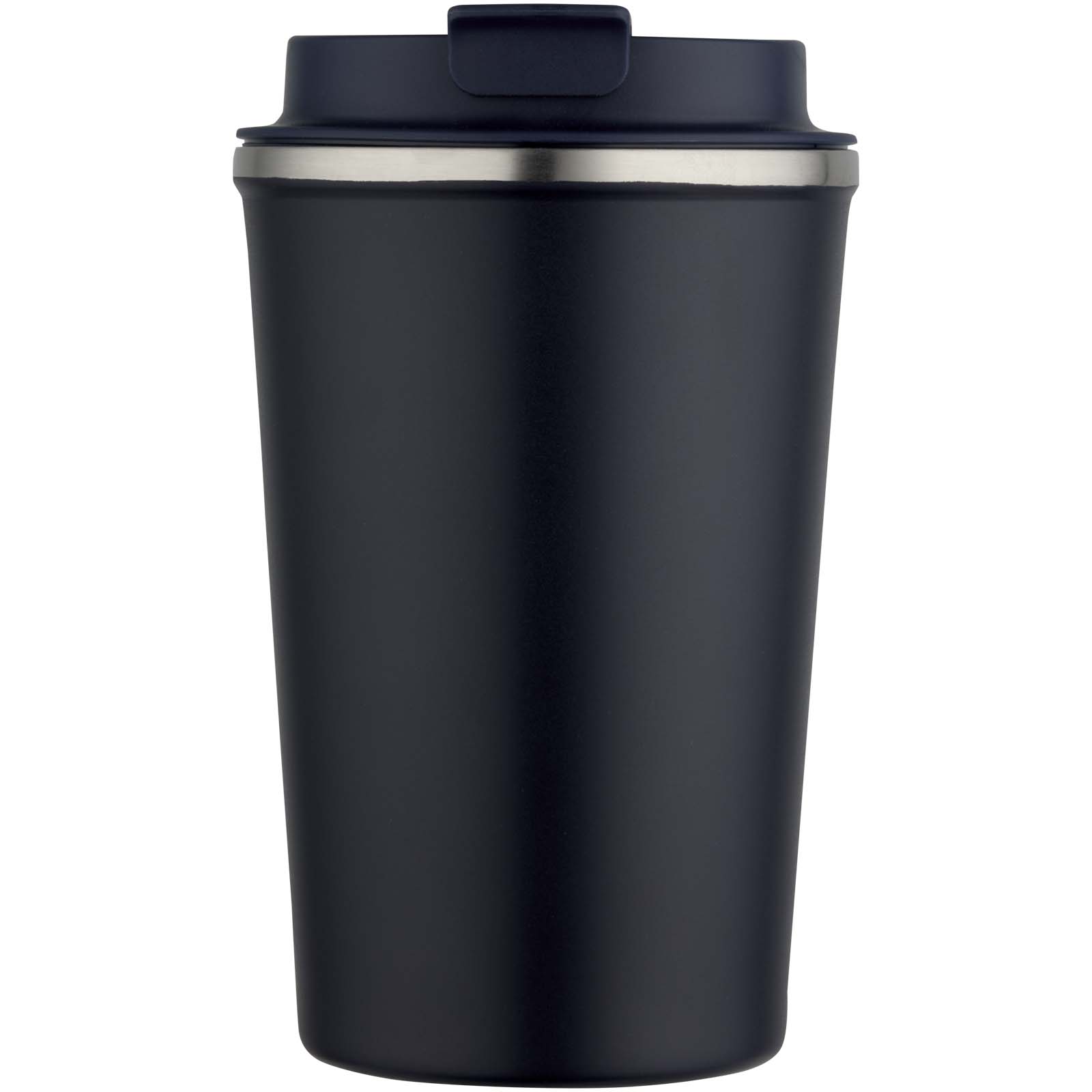 vakuumisolierter Becher aus Edelstahl - navy - Logo 2