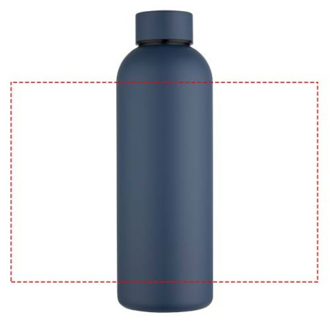 Spring 750 ml RCS-zertifizierte einwandige Trinkflasche aus recyceltem Edelstahl - hale blau – Bild 10