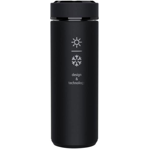 SCX.design D10 Smart Isolierflasche - schwarz - Hauptfoto