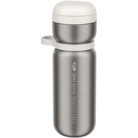 Mepal Twist 600 ml Thermo-Sportflasche - weiss - Logo 1