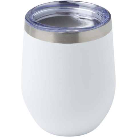 Corzo 350 ml RCS-zertifizierter Kupfer-Vakuum Isolierbecher aus recyceltem Edelstahl - weiss - Hauptfoto