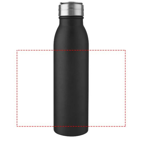 Harper 720 ml RCS-zertifizierte Sportflasche aus Edelstahl mit Metallschlaufe - schwarz – Bild 12