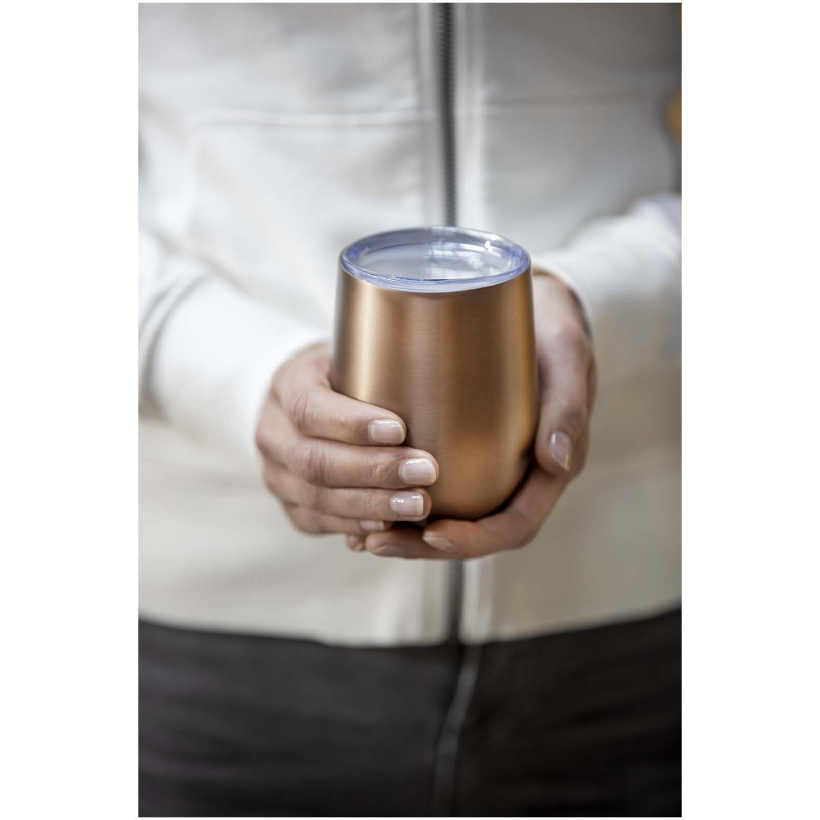 Corzo 350 ml RCS-zertifizierter Kupfer-Vakuum Isolierbecher aus recyceltem Edelstahl - weiss - Stimmung 1