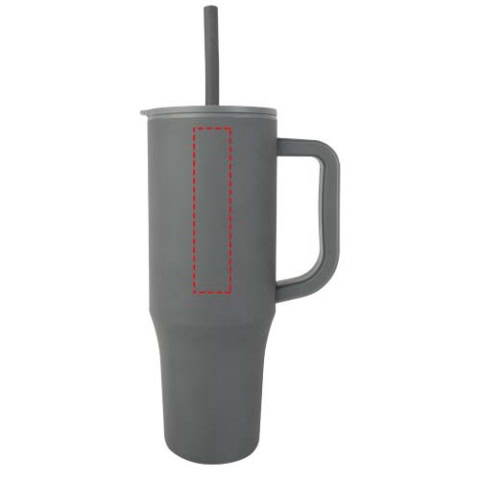 Brady 900 ml RCS-zertifizierter Isolierbecher mit Silikon Trinkhalm - grau – Bild 7