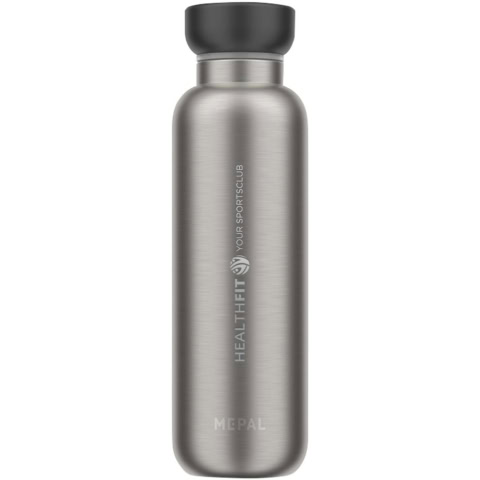 Mepal Ellipse 500 ml Thermoflasche - schwarz - Logo 1