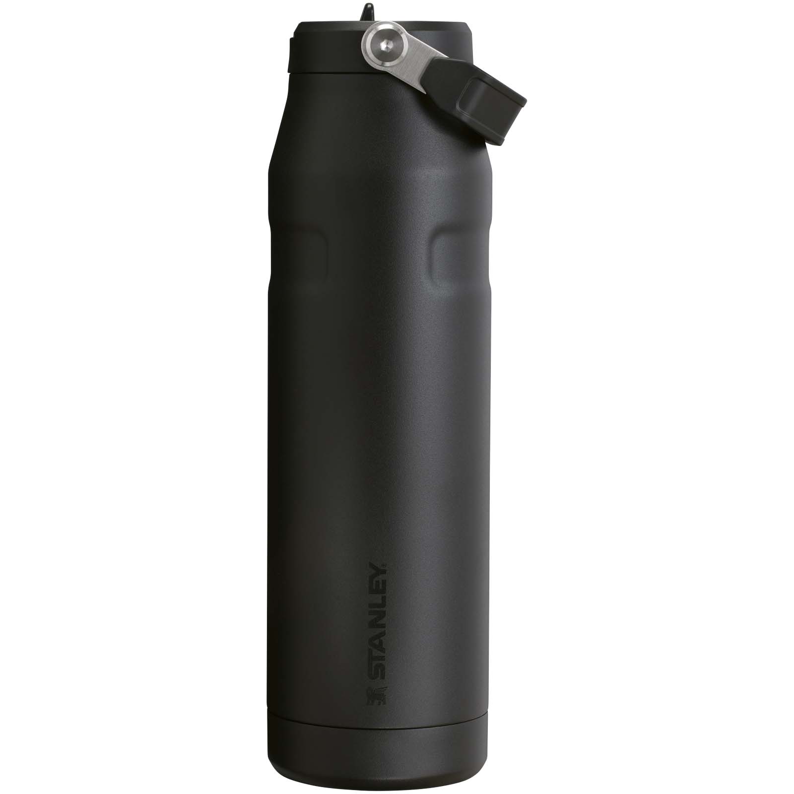Stanley IceFlow™ 2.0 1060 ml Flasche mit Flip-Trinkhalm - schwarz - Vorderseite