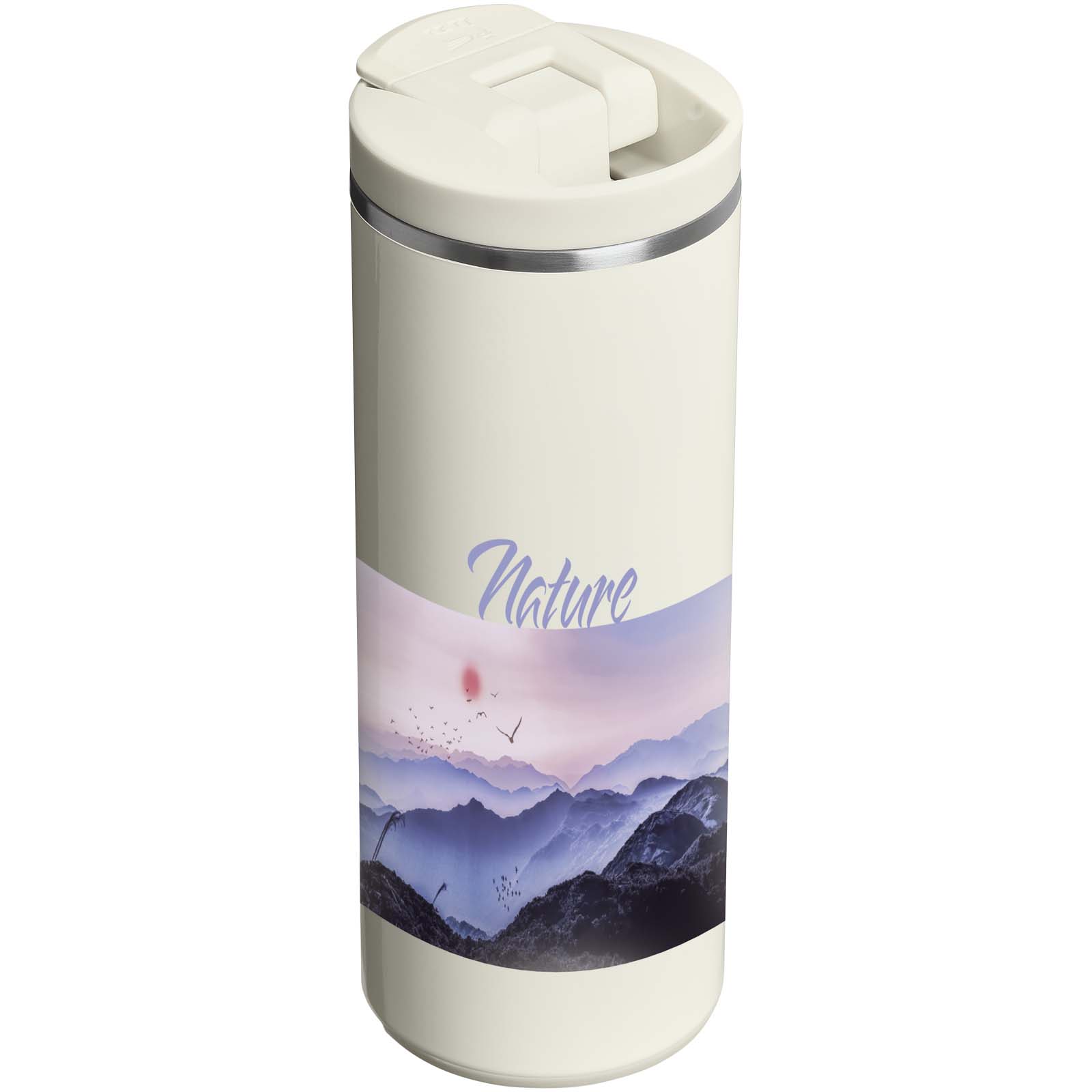 Stanley 350 ml Transit Fliptop Thermobecher - creme - Logo 1