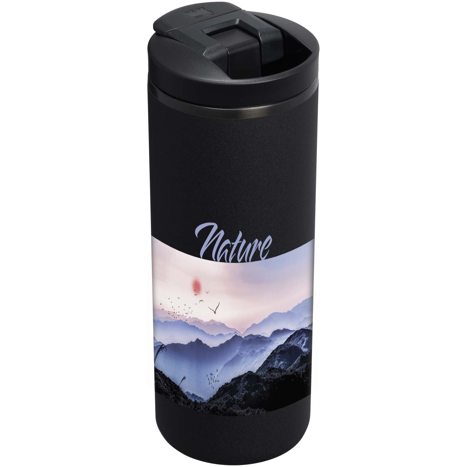 Stanley 350 ml Transit Fliptop Thermobecher - schwarz - Logo 1