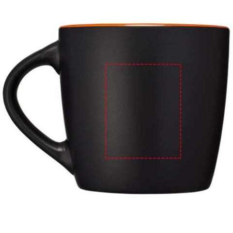 Riviera 340 ml Keramikbecher - schwarz / orange – Bild 10