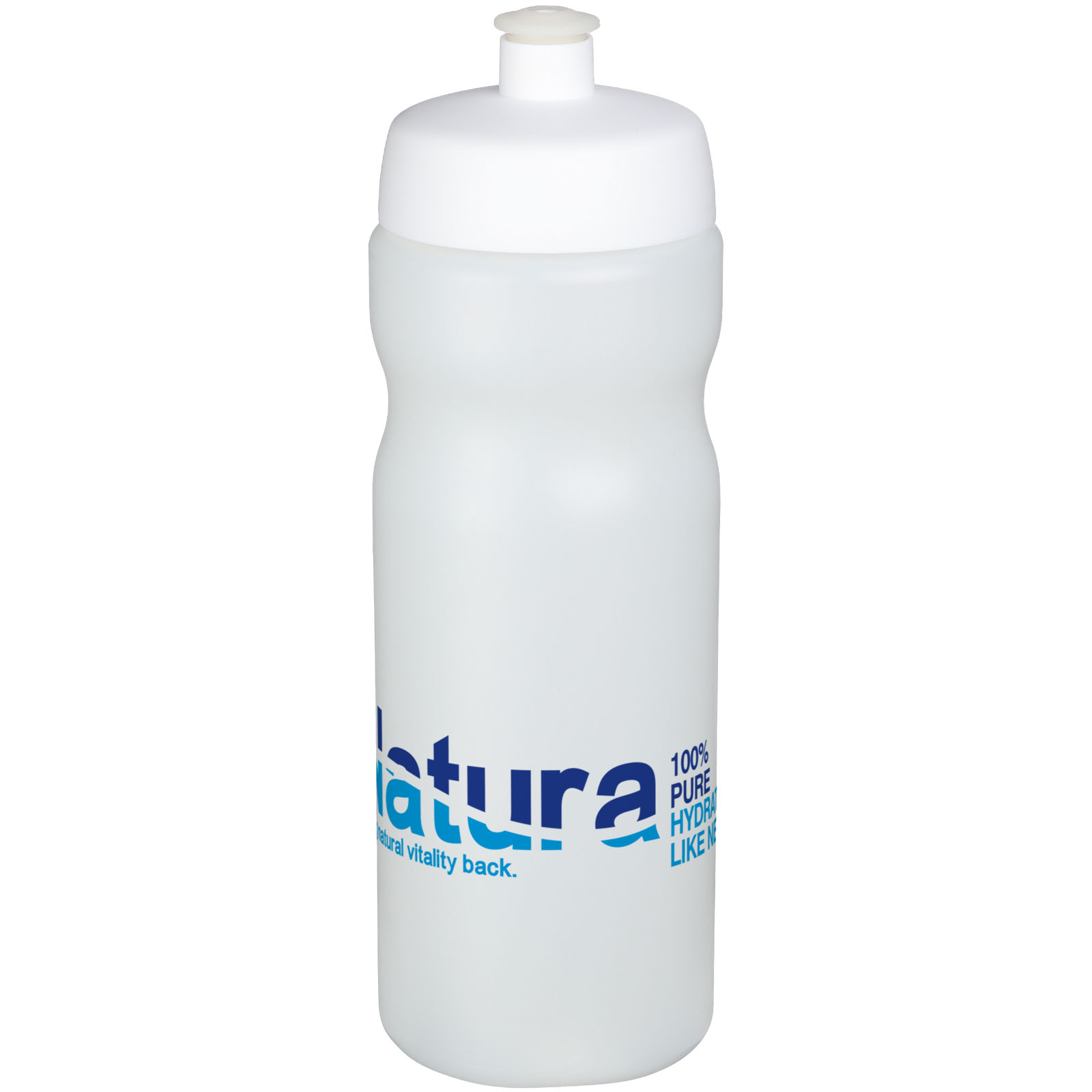 Baseline® Plus 650 ml Sportflasche - transparent - Logo 1