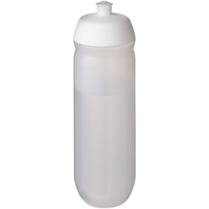 HydroFlex™ Clear 750 ml Squeezy Sportflasche – weiss / klar mattiert