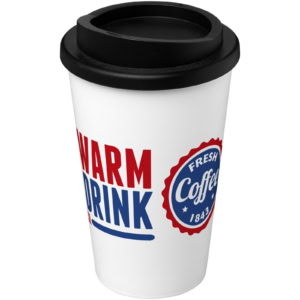 Americano® 350 ml Isolierbecher - weiss - Logo 1