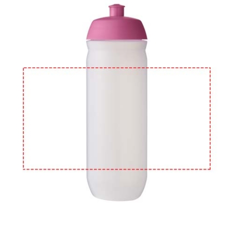 HydroFlex™ Clear 750 ml Squeezy Sportflasche - rosa / klar mattiert – Bild 7