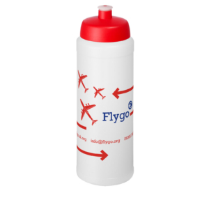 Baseline® Plus 750 ml Flasche mit Sportdeckel - transparent - Logo 1