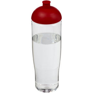 H2O Active® Tempo 700 ml Sportflasche mit Stülpdeckel – transparent / rot