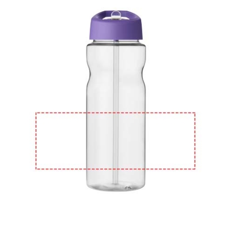 H2O Active® Base 650 ml Sportflasche mit Ausgussdeckel - transparent / lila – Bild 6