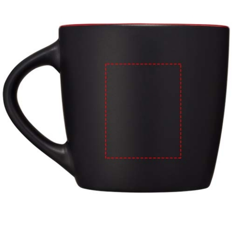 Riviera 340 ml Keramikbecher - schwarz / rot – Bild 10