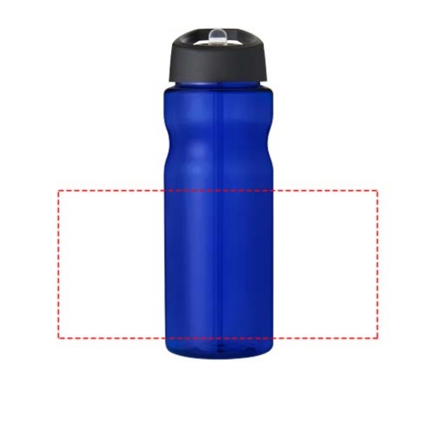 H2O Active® Base 650 ml Sportflasche mit Ausgussdeckel - blau / schwarz – Bild 6