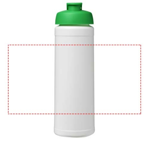 Baseline® Plus 750 ml Flasche mit Klappdeckel - weiss / grün – Bild 5