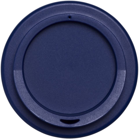 Brite-Americano® 350 ml Isolierbecher mit Schutzring Reifen-Design - blau - Extra 1