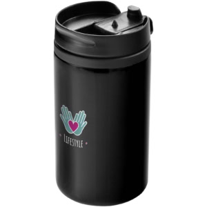 Mojave 250 ml RCS-zertifizierter Isolierbecher aus recyceltem Edelstahl - schwarz - Logo 1