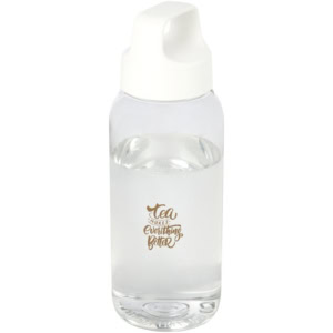 Bebo 500 ml Trinkflasche aus recyceltem Kunststoff - weiss - Logo 1