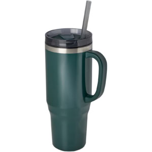 Melbourne 1200 ml RCS-zertifizierter Isolierbecher mit Strohhalm – green flash