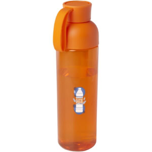 Illuminate 600 ml RPET-Wasserflasche - orange - Logo 1