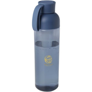 Illuminate 600 ml RPET-Wasserflasche - Ozeanblau - Logo 1