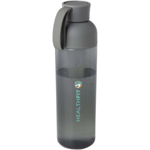 Illuminate 600 ml RPET-Wasserflasche - grau - Logo 1